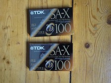 2 TDK SA-X 100min. - Audiocassette - Nuove - Confezionate