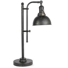 Rustic Desk Lamp Adjustable, Industrial Style Metal Task Lamps 25"-29", Bronze