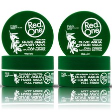 2X RedOne Olive Aqua Hair Gel Wax 150ml 5.07 fl oz Edge Control Braid Gel