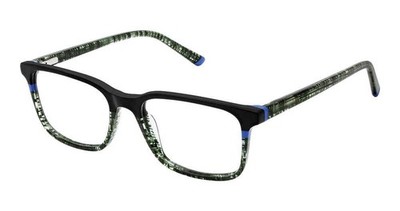 NEW Superflex SFK-308 Eyeglasses BLACK GREEN COBALT 100% AUTHENTIC