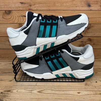 Adidas Turnschuhe Herren Größe UK 9,5 EQT Running Support 93 OG Grau Grün Schuhe Mod