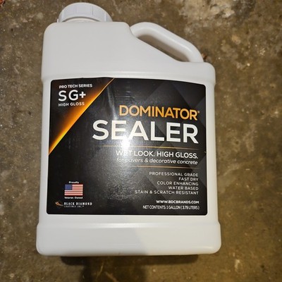 1 Gal. Sg+ Clear Acrylic Sealer | High Gloss Concrete Paver Sealer | Wet Look Co