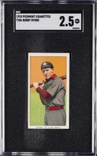 1909-11 T206 PIEDMONT 350 BOBBY BYRNE SGC 2.5