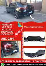 💕ART. 0397 DIFFUSORE MERCEDES GLC C253 2015-2022 COUPE AMG LOOK GLC63💕