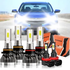 For Honda Civic 2006-2015 Combo LED Headlights High Low Beam Fog Lights 6000K