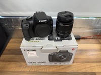 Canon EOS 4000D DSLR Camera and EF-S 18-55 mm f/3.5-5.6 III Lens - Black