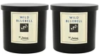 Deluxe Wild Bluebell Scented Candle 335g Large Jar 2 Pack Home Gift
