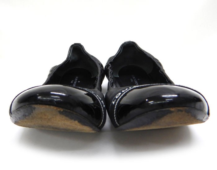 Louis Vuitton Flat Shoes EU 36 US 6 Patent Leather Black Authentic thumbnail 2