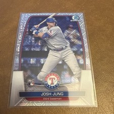 JOSH JUNG 2023 Bowman Chrome MOJO Refractor ROOKIE Card #43 Rangers MT-GEM MT. rookie card picture