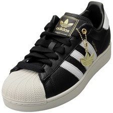 adidas Superstar II Unisex Fashion Sneakers in Black White - 10.5 US
