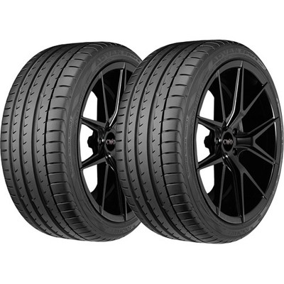 (QTY 2) 245/45R20 Yokohama Advan Sport V105 103Y XL Black Wall Tires
