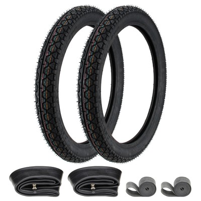 2x tires 2.50-17 43J TT Heidenau K36/1 summer tube + rim tape moped moped