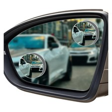 2PCS Circular Car Blind Spot Mirrors, HD Glass Wide Angle Side Mirrors for Enhan