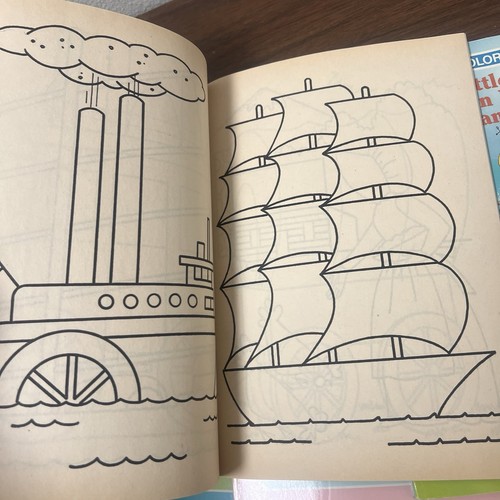 Lot Of 6 Vintage 1988 A Golden Book - A Giant Coloring Book Preschool  Unused - Picture 18 of 22