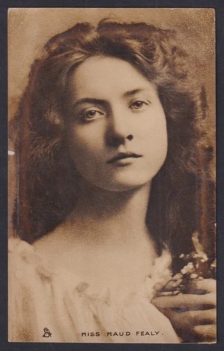 Miss Maud Fealy American film actress vintage real photo postcard