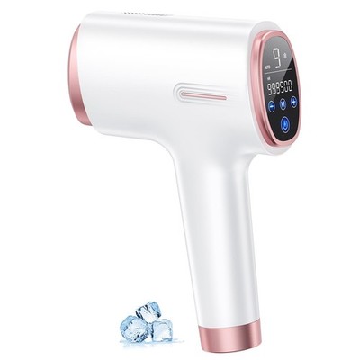 Max 21J Laser Haarentfernungsgerät mit Eiskühlung 9 Stufen, Rosa