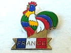 pin's pins badge.  coq multicolor France Tab 1