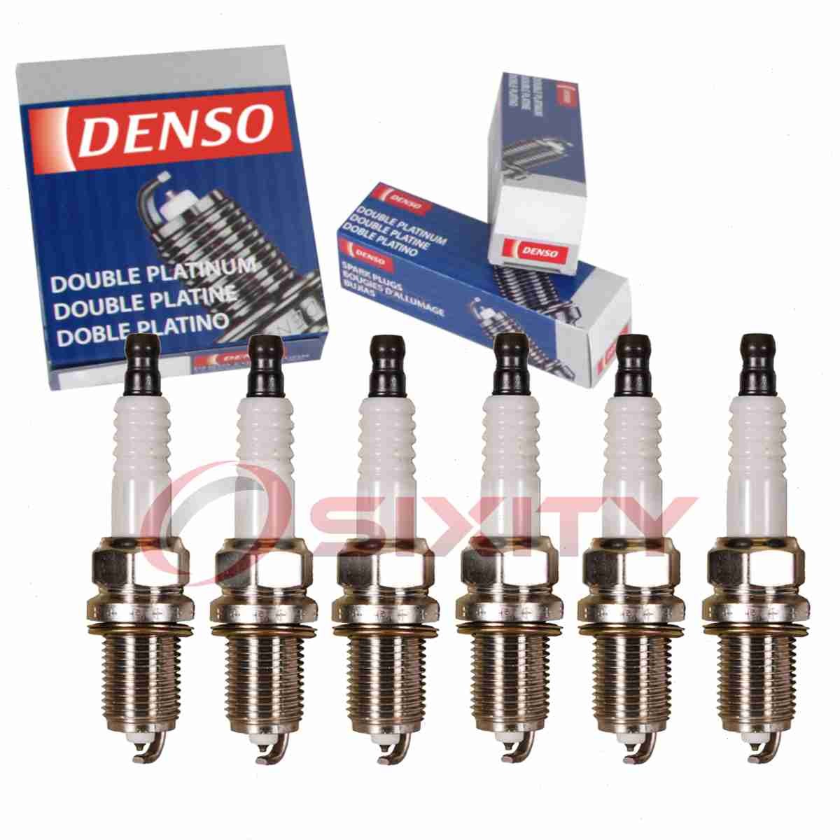 6 pc Denso Platinum Long Life Spark Plugs for 2003-2006 Mitsubishi Montero ht