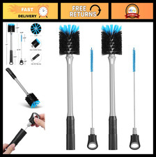 2-in-1 Water Bottle  Straw Cleaner Brush Set, Long Handle Scrubbing Tool for Mu