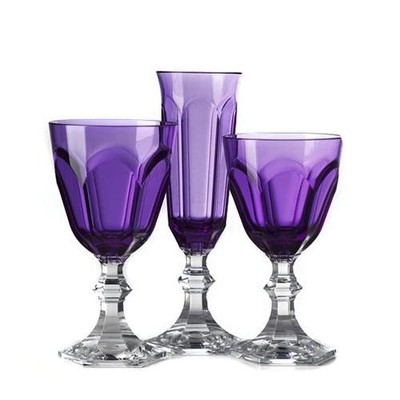 Dolce Vita Acrylic Wine, Water and Champagne Glasses by Mario Luca Giusti