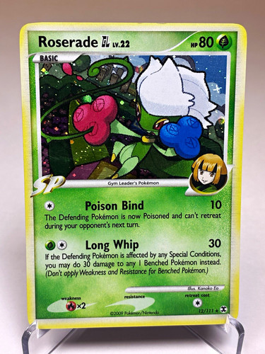 Roserade GL Rising Rivals #12/111 Holo Rare SP EN 80HP The Pokémon Company