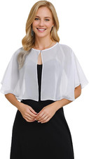 Capelets for Women Soft Chiffon Shawls Wraps Shurg for Evening Wedding Capes Bol