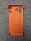 Coque silicone MagSafe iPhone 17 Pro max 17 Pro Max - Découpe bouton orange