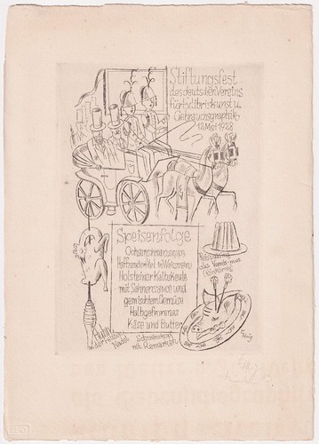 Ernst Heigenmoser - Foundation Celebration Exlibris Art Society Munich 1928