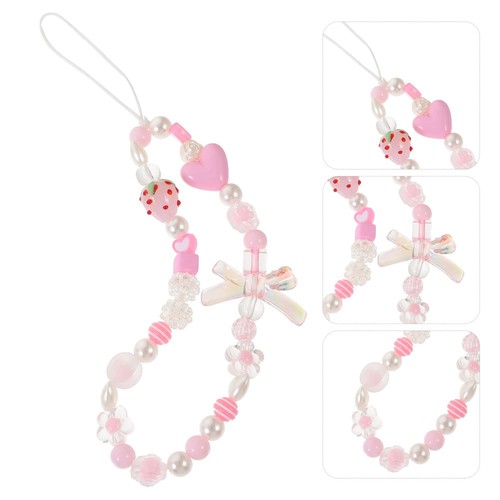 Mobile Phone Ornaments Beaded Lanyard Cellphone Charm Strap Cord Cute - 第 6/12 張圖片