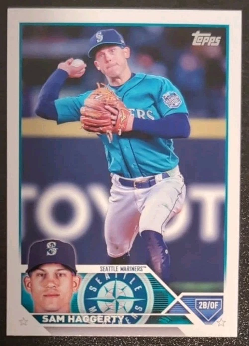 Sam Haggerty #US230 2023 Topps Update Series Seattle Mariners Base Card - Image 3 of 3