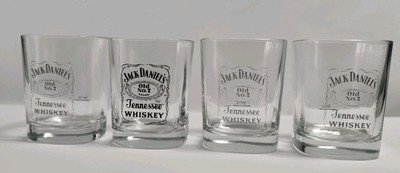 4 x Jack Daniels Whisky Gläser Old No 7  Tumbler.