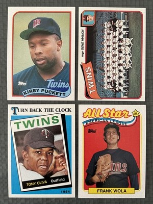 Kirby Puckett 89, Twins Team 80, Tony Oliva 86, Frank Viola 89,  4 Twins