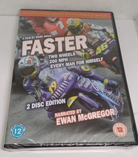 Faster Rare DVD MotoGP 2 Disk Edition (2004)  Narrated By Ewan McGregor