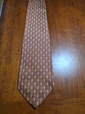 Robert Talbott Best In Class Tie Red With Gold & Black Accent Made In USA