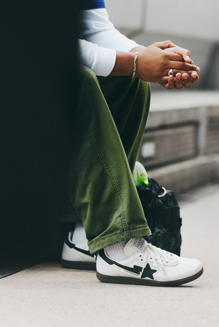 Size 13 - adidas Samba Bape World Cup Pack | White Shadow Green Gum | IN HAND thumbnail 5