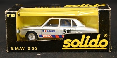 Vintage Solido 1:43 Scale BMW 530 Rallye No. 89 M. Sourd ESSO   Made in France