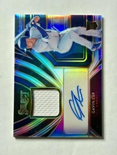 2020 Panini Select Gavin Lux #RJA-GL Rookie Jersey Auto #/99 Los Angeles Dodgers