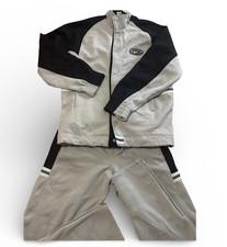 Nike Men's Fleece Tracksuit Set Gray Black Size L 2 Piece Jacket Pants