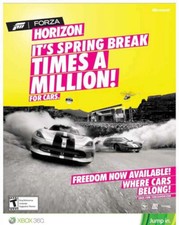 Forza Horizon Springbreak Vintage Retro Advert Poster A4 Photo Print