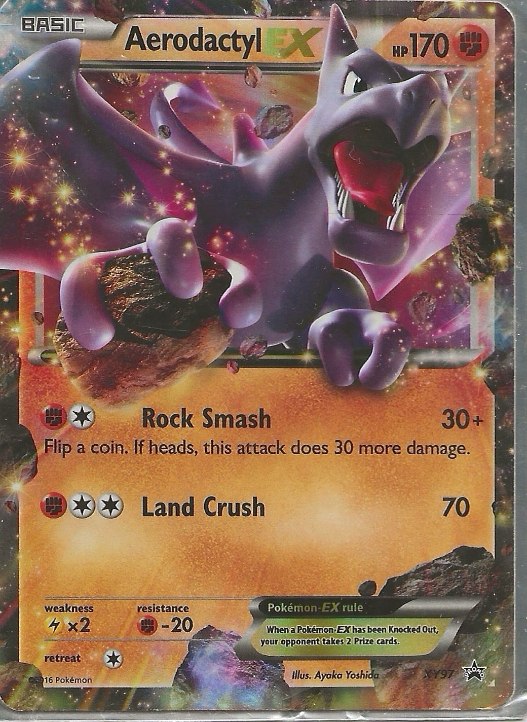 Aerodactyl EX XY97 Black Star Promo Pokemon Card NM