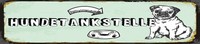 Holzschild 10X46 Cm Hundetankstelle Deko Geschenk Schild
