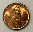 1938-D Lincoln Cent BU From Mint Roll - High Grade Coin w/ Carbon Spots #30
