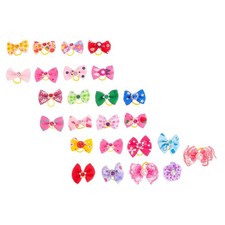 25 Pcs Small Puppy Bows Adorable Pet Bowtie Decorative Dog for Pets