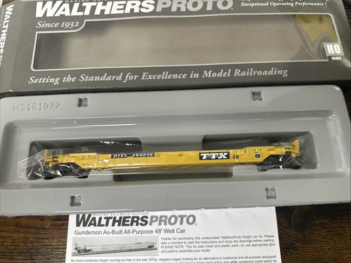 Walthers Proto 920-109208 Gunderson As-Built A-P 48' Well Car TTX DTTX #456236 | Zustand: New