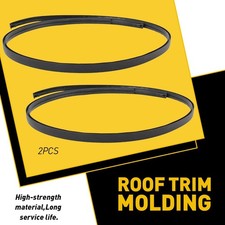 Left Right Side Roof Drip Moulding Trim Set For 2007-2011 Toyota Yaris Sedan