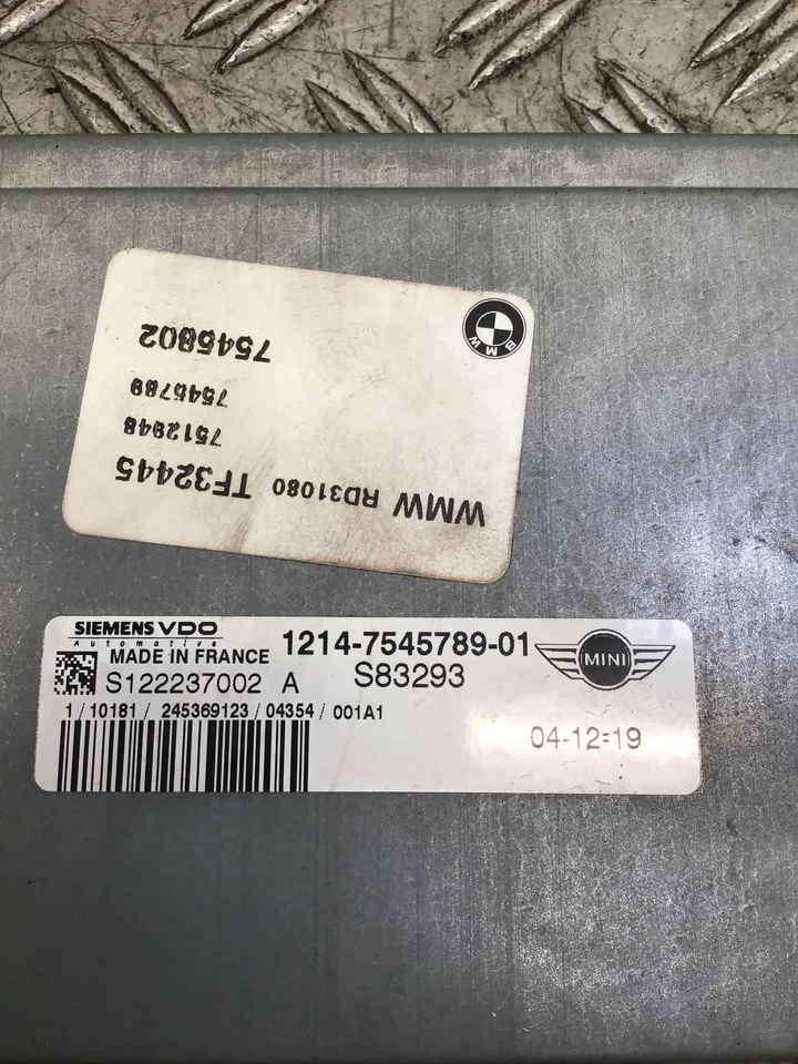Centralina Motore 1214-7545789-01 Mini Mini Cabriolet (R52) One 66kW 90cv - Immagine 2 di 3