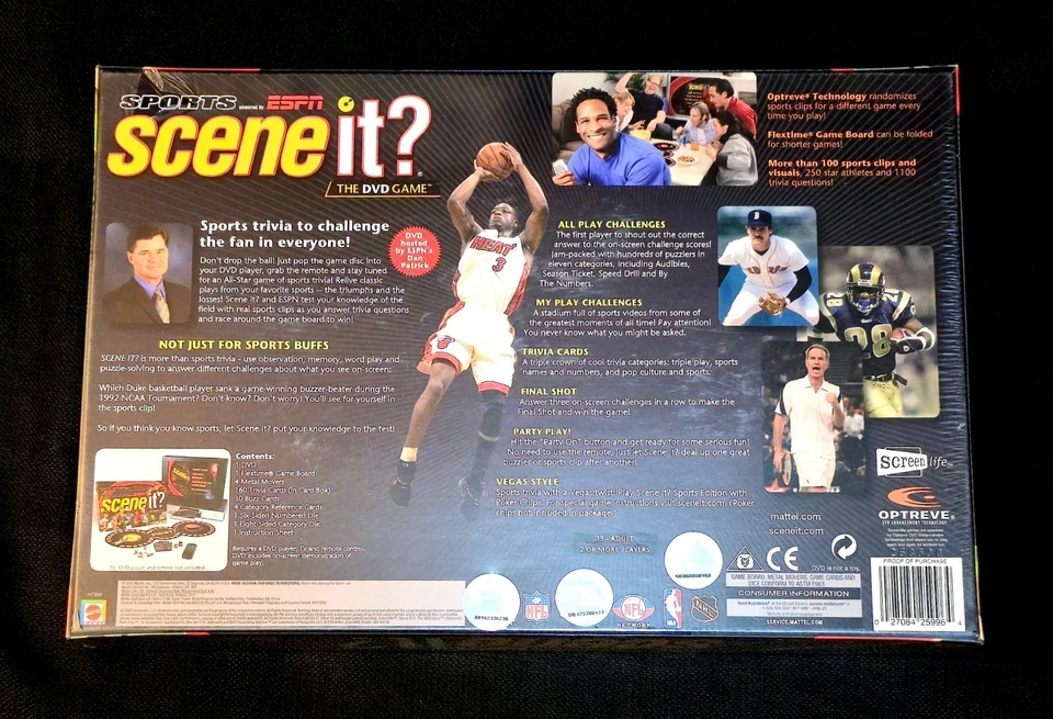 ESPN Sports Game, Scene It DVD Game, New Sealed, Football, Baseball, Basketball - Image 2 of 3
