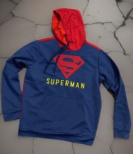 Superman Hoodie Blue/ Red Medium DC Comics