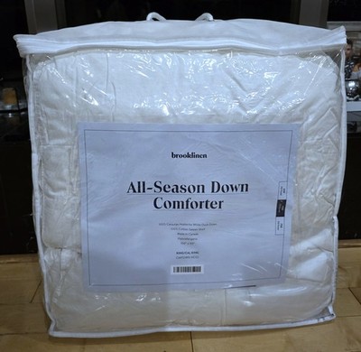 Brooklinen All-Season Down Comforter King/Cal.IKing Hypoallergenic Ret  $499 #C3