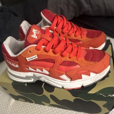 A Bathing Ape BAPE STA Shark Sta Korea Red Shark Sneaker 1K20191306